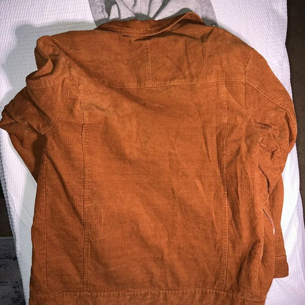Nixon Watches Men's Brown Long Sleeve Button Up Hooded Marred Black Jacket (L)